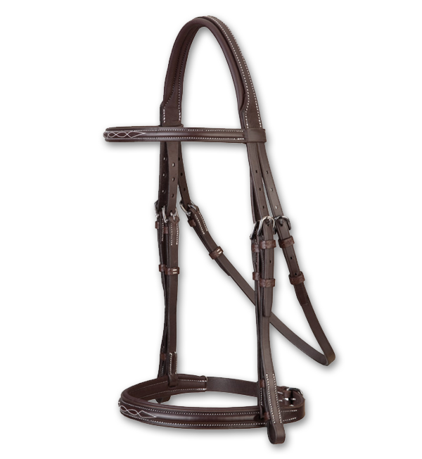 Fancy Stitch Bridle - Regular or Figure 8 - Manhattan Saddlery