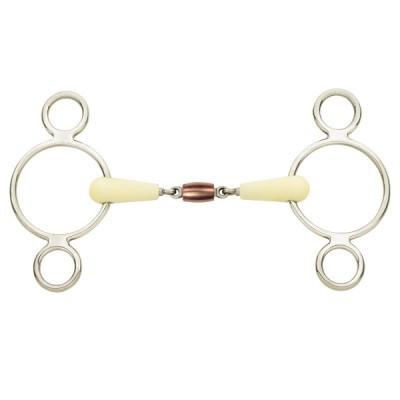 Copper Roller Mouth 2-Ring Pessoa Gag