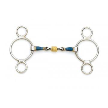 2-Ring Gag with Loose Brass Roller Discs