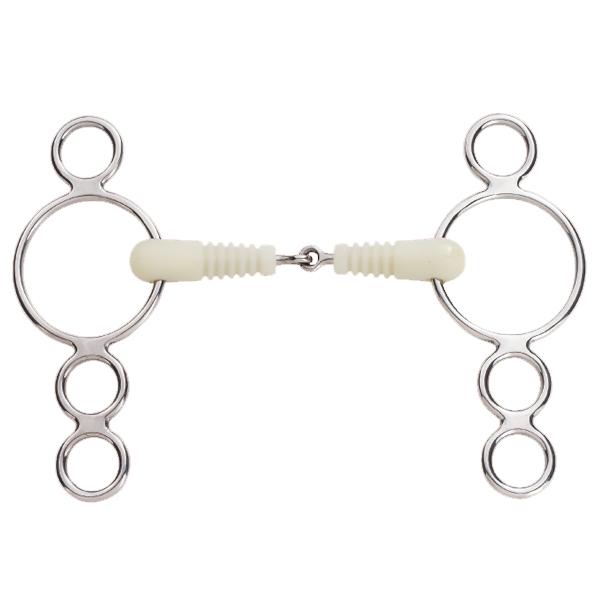 Jointed Ribbed Mouth 3-Ring  Gag