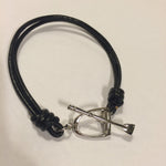 Leather Stirrup & Crop Bracelet