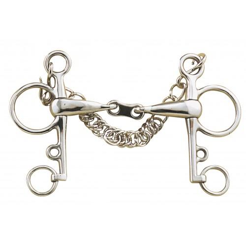 French Link Pelham with Chain