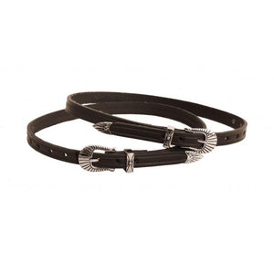 Silver Buckle Spur Straps