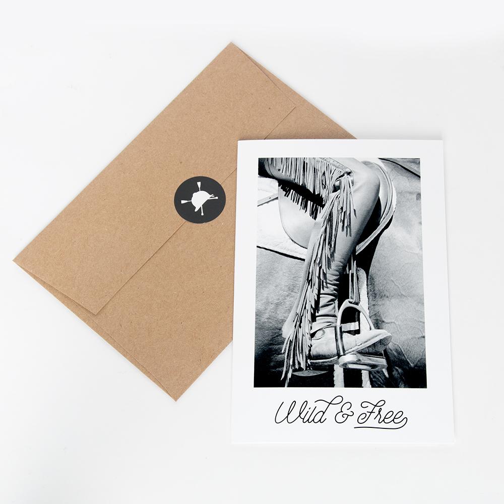Wild + Free Greeting Card